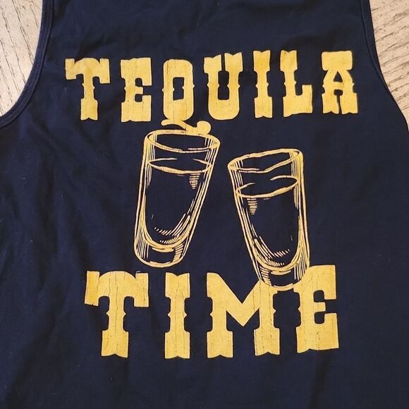 Tequila time tank top muscle top size S American Highway - Picture 2 of 7